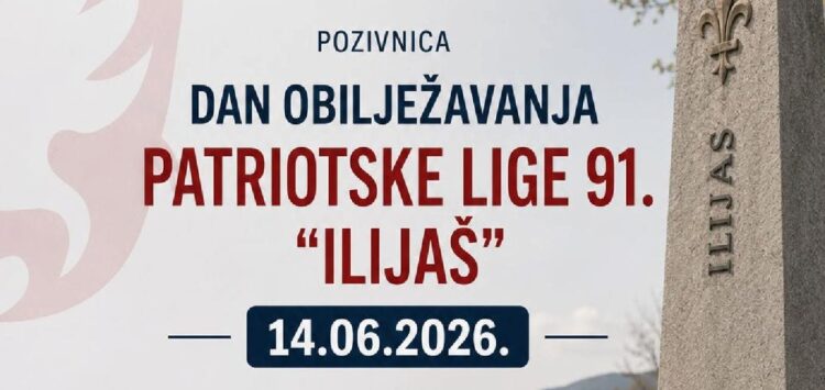 U nedjelju obilježavanje Dana Patriotske lige 91. Ilijaš
