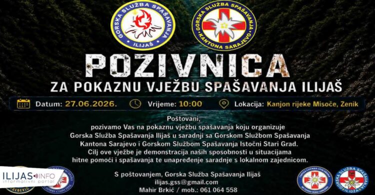 Pokazna vježba spašavanja u kanjonu Misoče: GSS Ilijaš okupit će spasioce i goste iz više stanica