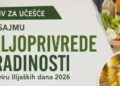 Poziv za učešće na Sajmu poljoprivrede i radinosti – Ilijaški dani 2026
