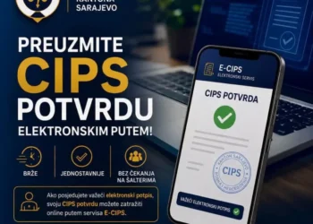 MUP Kantona Sarajevo poziva građane da iskoriste prednosti elektronskog izdavanja CIPS potvrda