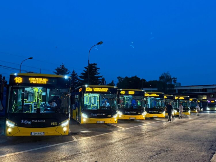 U Sarajevu počelo saobraćati 10 novih ISUZU autobusa