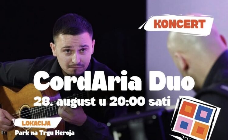 CordAria Duo otvara peto izdanje programa “Kultura na ulice!”