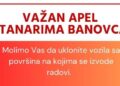 Počeli radovi na Banovcu u Ilijašu: Apel stanarima da uklone vozila