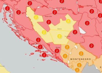 Za područje Mostara, Banje Luke, Prijedora i Višegrada upaljen crveni meteoalarm