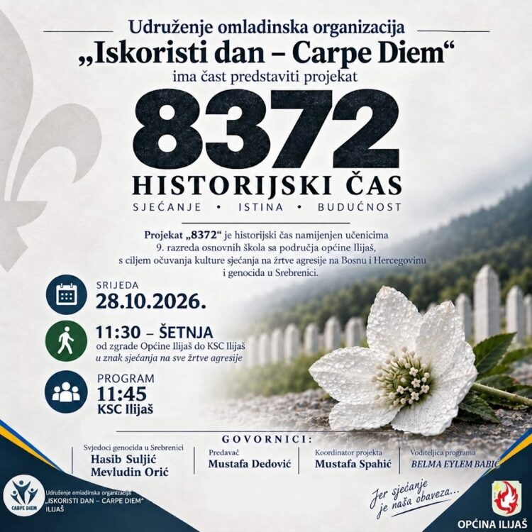 U Ilijašu 28. oktobra historijski čas „8372“: Sjećanje, istina i budućnost