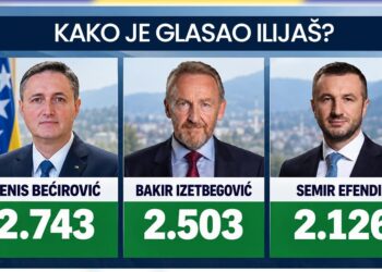 Kako je glasao Ilijaš za Predsjedništvo BiH: Bećirović prvi, Izetbegović drugi, Efendić treći