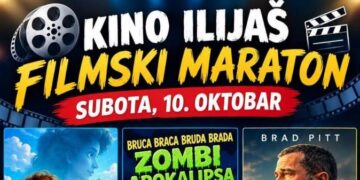 Filmski maraton u Kinu Ilijaš u subotu, 10. oktobra