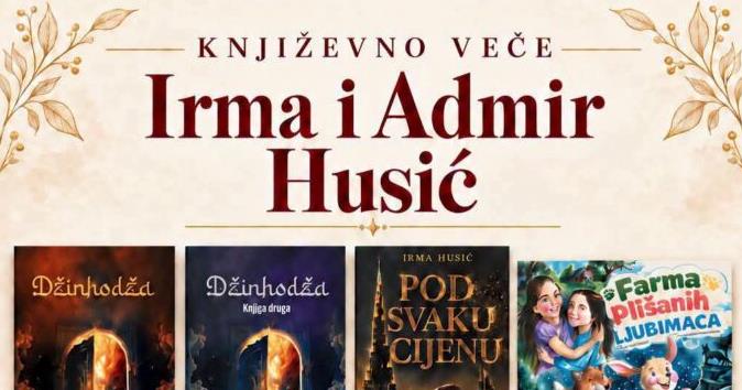 Književno veče s Irmom i Admirom Husićem 18. oktobra u Ilijašu
